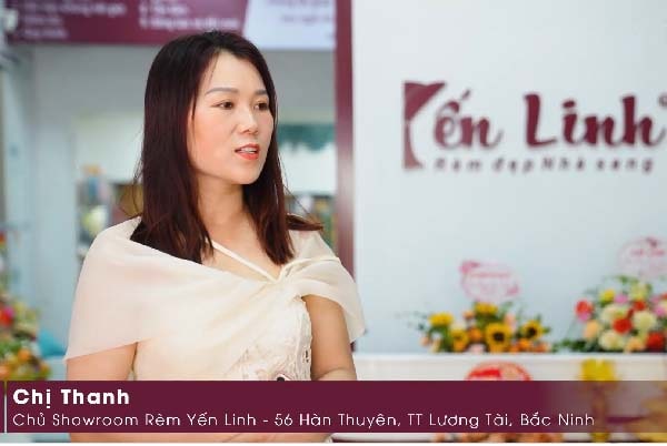  Chị Nguyễn Thị Thanh - Đối tác Showroom Yến Linh Thanh An - Lương Tài - Bắc Ninh chia sẻ